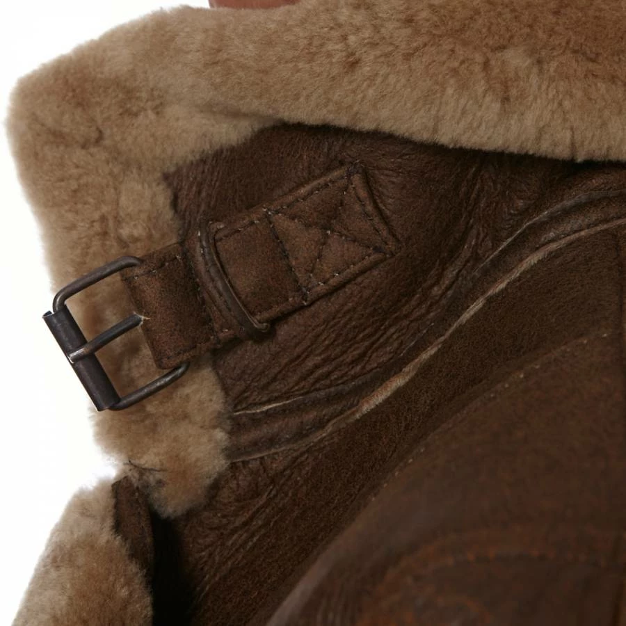 Shearling Boutique Brown Oversized Shearling Biker Jacket 6 Shearling Boutique Brown Oversized Shearling Biker Jacket - Image 4