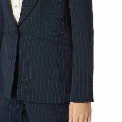 Karen Millen Navy Pinstripe Cutt About Jacket 9 Karen Millen Navy Pinstripe Cutt About Jacket -JacketsSale Sales 16545025 4