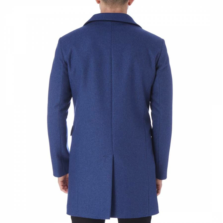 Bolongaro Trevor Blue Bowie Wool Blend Coat 4 Bolongaro Trevor Blue Bowie Wool Blend Coat - Image 2