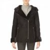 Shearling Boutique Black Hooded Mid Length Shearling Jacket 2 Shearling Boutique Black Hooded Mid Length Shearling Jacket -JacketsSale Sales 16634860 1