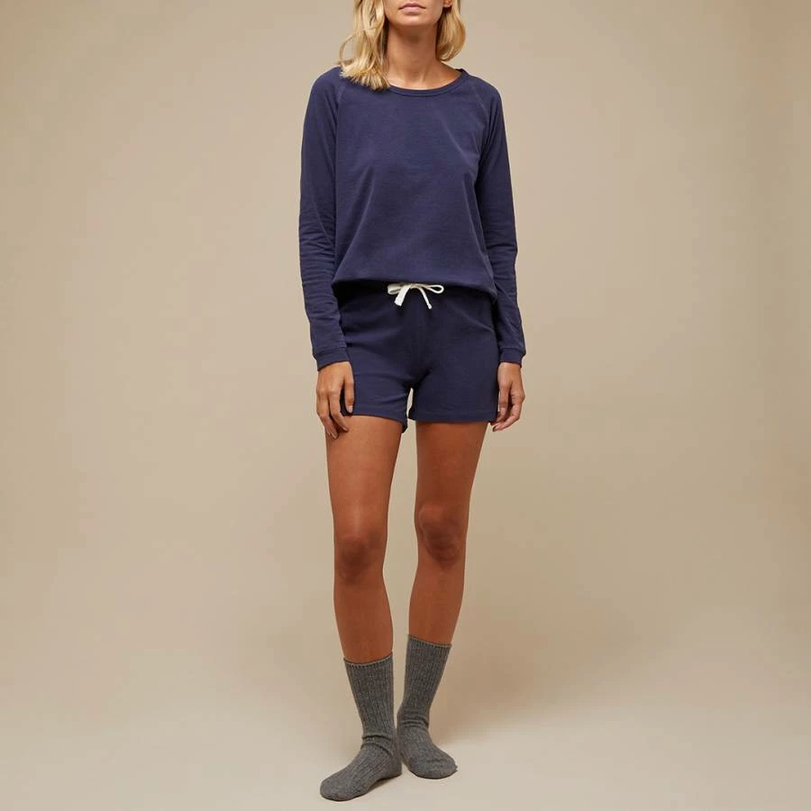N°· Eleven Blue Marl Cotton Jersey Short Set 8 N°· Eleven Blue Marl Cotton Jersey Short Set - Image 6