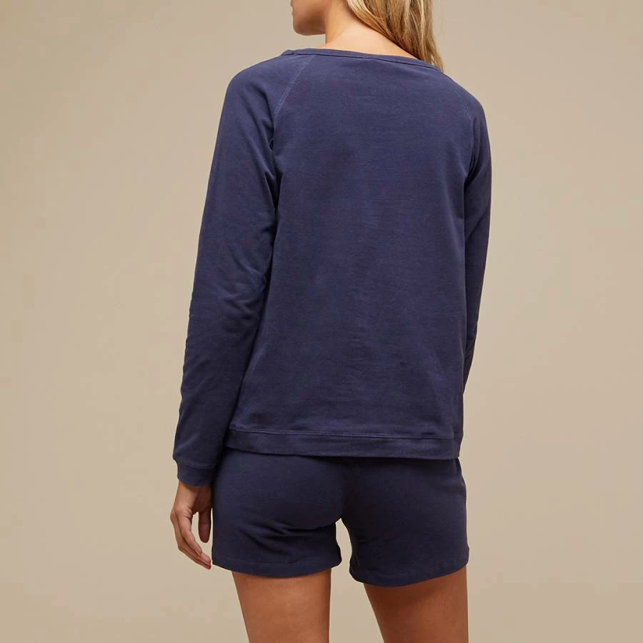N°· Eleven Blue Marl Cotton Jersey Short Set 4 N°· Eleven Blue Marl Cotton Jersey Short Set - Image 2