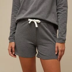 N°· Eleven Charcoal Marl Cotton Jersey Short Set 9 N°· Eleven Charcoal Marl Cotton Jersey Short Set -JacketsSale Sales 16967437 3