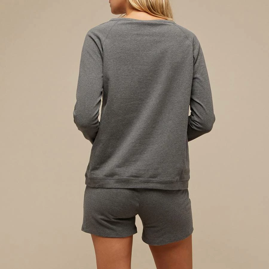 N°· Eleven Charcoal Marl Cotton Jersey Short Set 6 N°· Eleven Charcoal Marl Cotton Jersey Short Set - Image 4