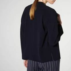 L.K. Bennett Navy Fie Satin Back Jacket -JacketsSale Sales 17014293 3