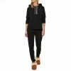 N°· Eleven Black Cotton Jersey Hooded Top -JacketsSale Sales 17143648 2 1