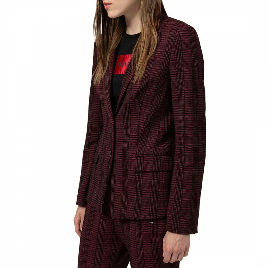 Hugo Red Check The Long Jacket 3 Hugo Red Check The Long Jacket