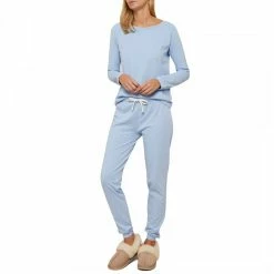 N°· Eleven Blue Cotton Jersey Lounge Set