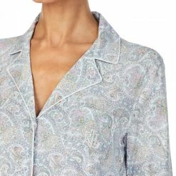 Lauren Ralph Lauren Blue Classic Cotton Blend Pyjama Set -JacketsSale Sales 17253255 3