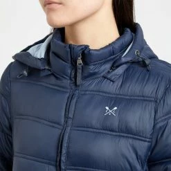 Crew Clothing Navy Longline Hooded Jacket 9 Crew Clothing Navy Longline Hooded Jacket -JacketsSale Sales 17271608 24