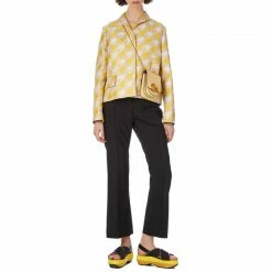 Marni Yellow Houndtooth Jacket -JacketsSale Sales 17317339 3