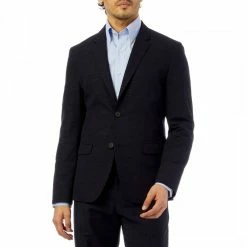 Hugo Navy Hareltu Wool Blend Jacket