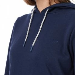 Crew Clothing Navy Hooded Lounge Top -JacketsSale Sales 17387576 3