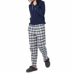 Crew Clothing Navy Hooded Lounge Top -JacketsSale Sales 17387576 4 1