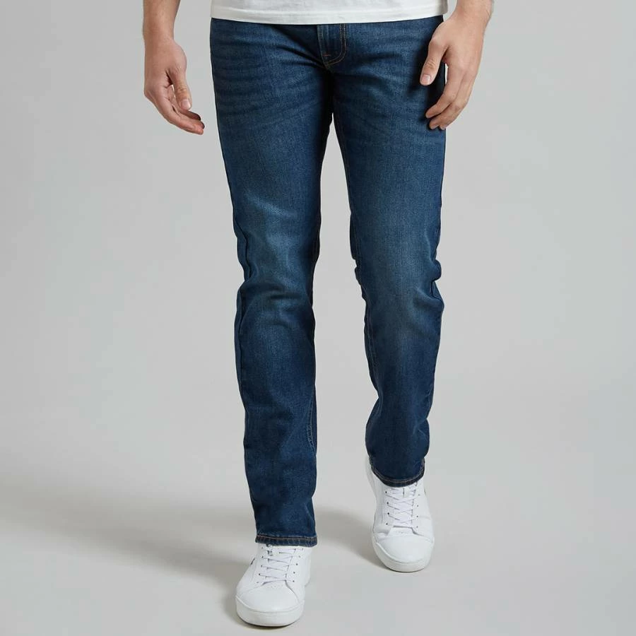 Lee Jeans Mid Blue Straight Stretch Jean 3 Lee Jeans Mid Blue Straight Stretch Jean