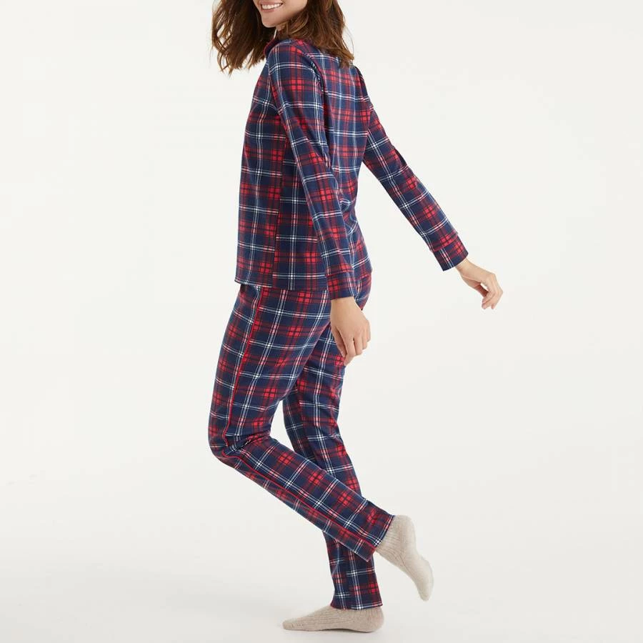 PROMISE Red/Dark Blue Check PJ Set 4 PROMISE Red/Dark Blue Check PJ Set - Image 2