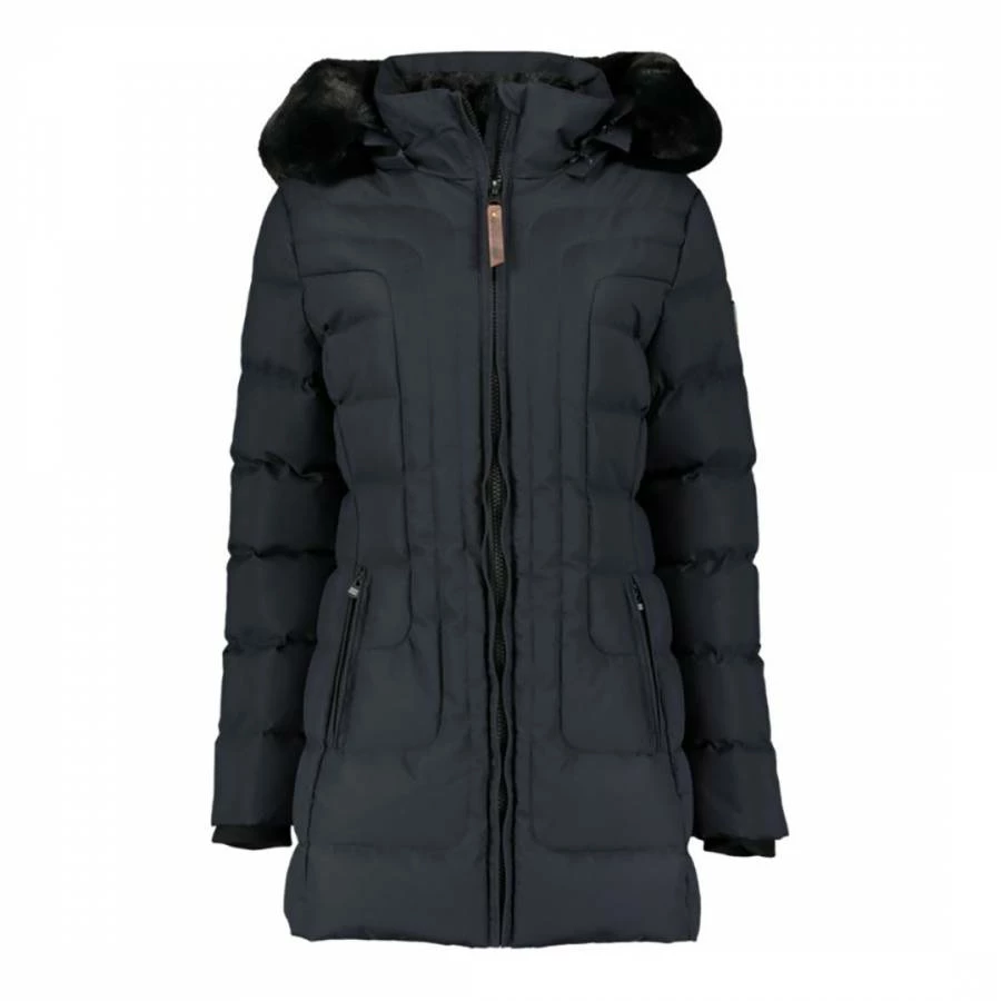 GEOGRAPHICAL NORWAY Navy Removable Hooded Parka 7 GEOGRAPHICAL NORWAY Navy Removable Hooded Parka - Image 5