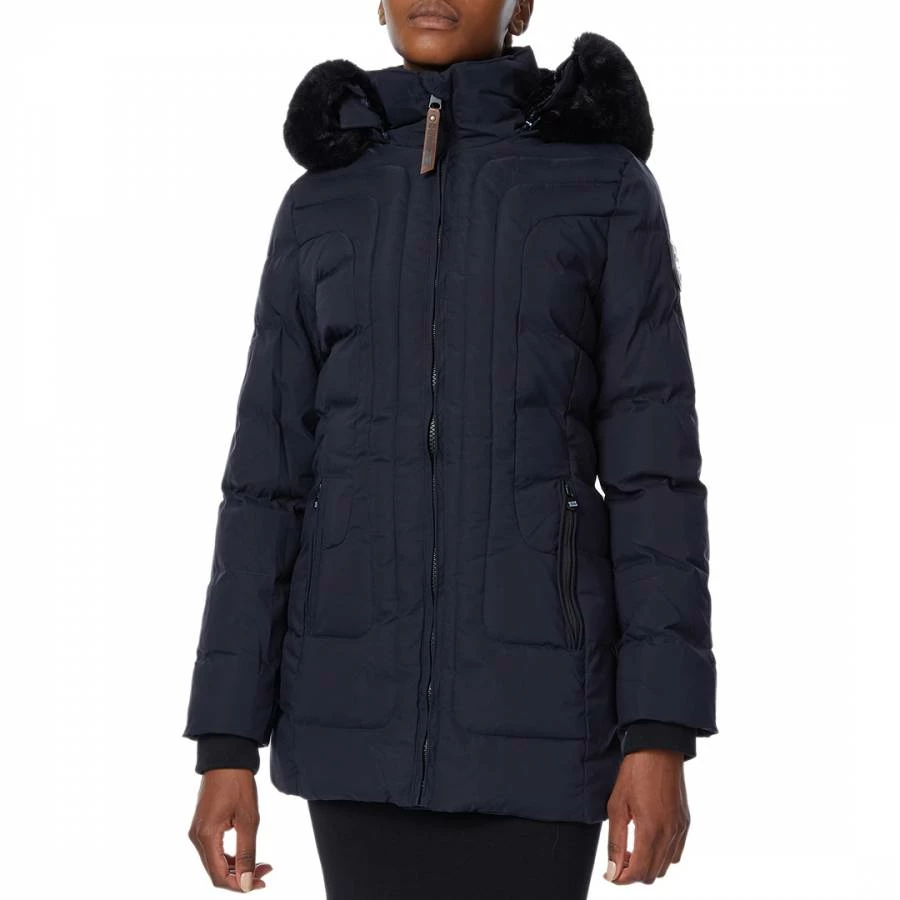 GEOGRAPHICAL NORWAY Navy Removable Hooded Parka 3 GEOGRAPHICAL NORWAY Navy Removable Hooded Parka