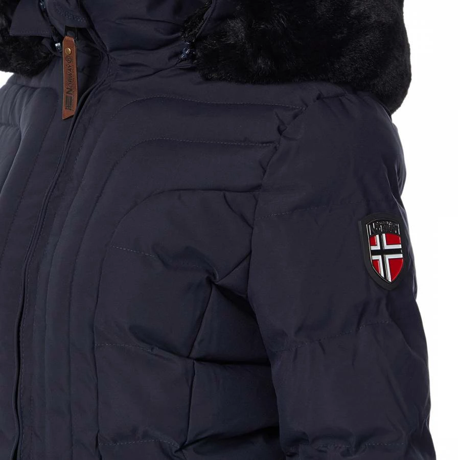 GEOGRAPHICAL NORWAY Navy Removable Hooded Parka 6 GEOGRAPHICAL NORWAY Navy Removable Hooded Parka - Image 4
