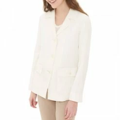 GERARD DAREL Ecru Linen Suit Jacket
