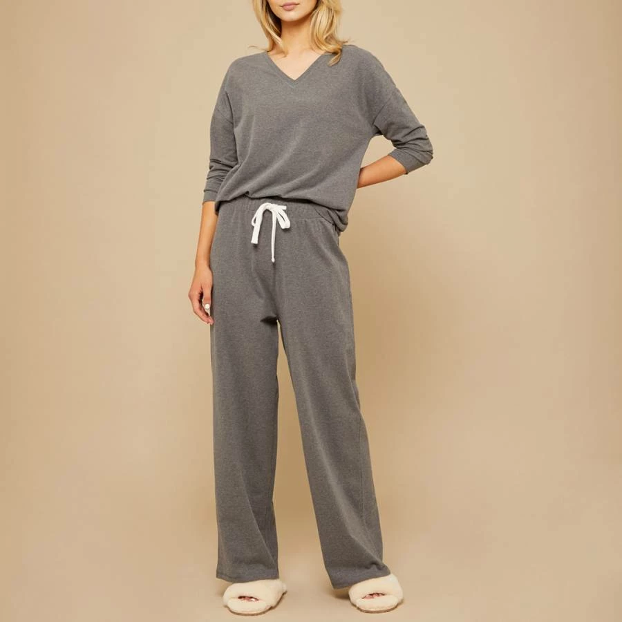 N°· Eleven Charcoal Marl Cotton Jersey Pyjama Set 3 N°· Eleven Charcoal Marl Cotton Jersey Pyjama Set