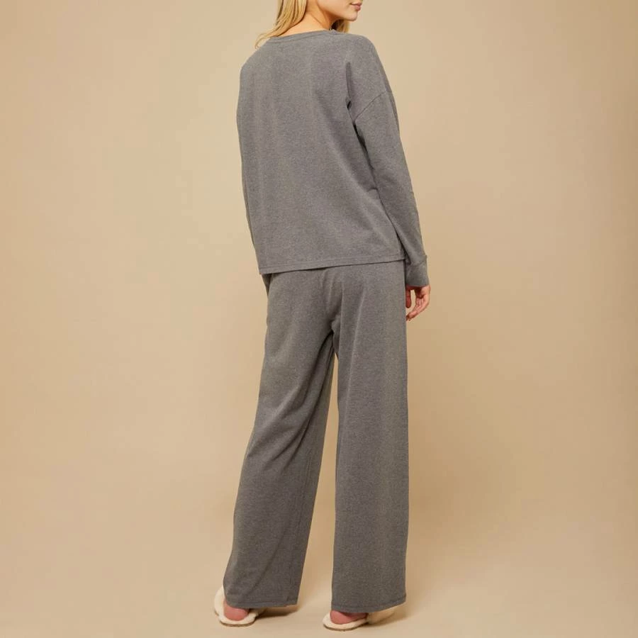 N°· Eleven Charcoal Marl Cotton Jersey Pyjama Set 4 N°· Eleven Charcoal Marl Cotton Jersey Pyjama Set - Image 2