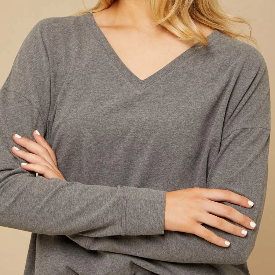 N°· Eleven Charcoal Marl Cotton Jersey Pyjama Set 5 N°· Eleven Charcoal Marl Cotton Jersey Pyjama Set - Image 3