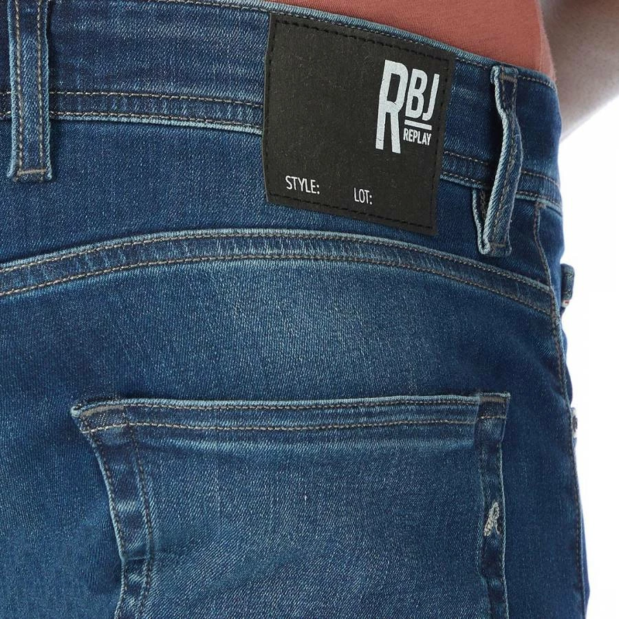 Replay Blue Grover Straight Stretch Jeans 6 Replay Blue Grover Straight Stretch Jeans - Image 4