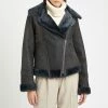 Max And Zac London Grey New Reversible Biker Jacket -JacketsSale Sales 17499761 10