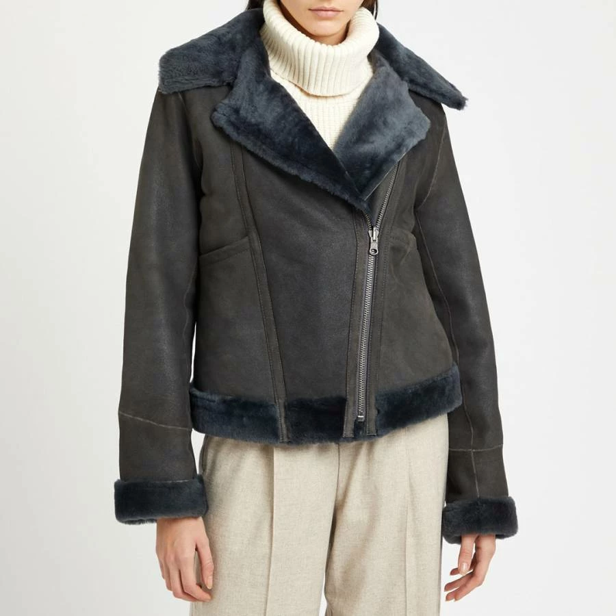 Max And Zac London Grey New Reversible Biker Jacket 3 Max And Zac London Grey New Reversible Biker Jacket