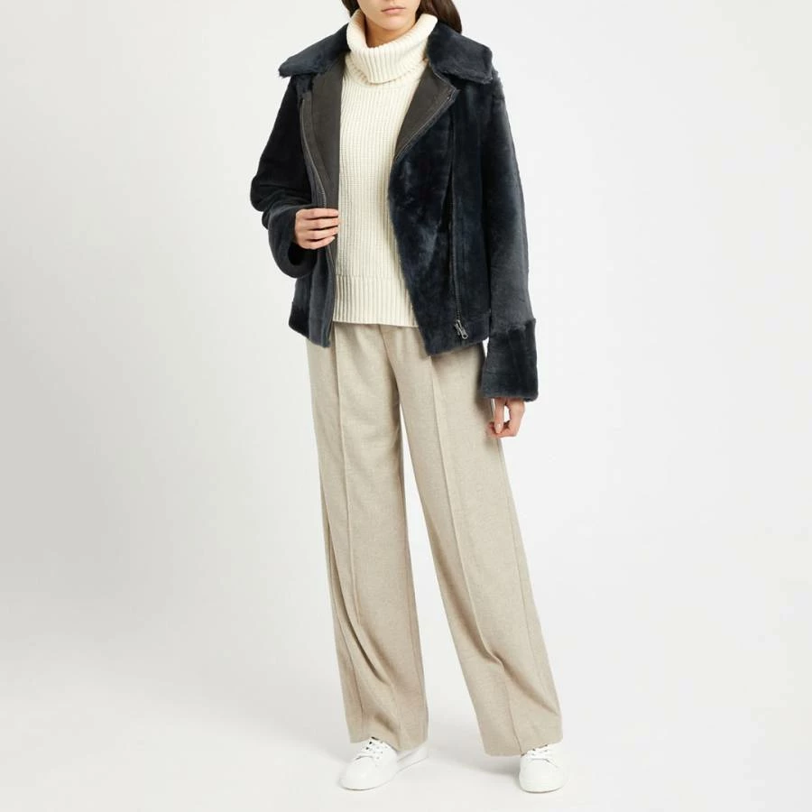 Max And Zac London Grey New Reversible Biker Jacket 6 Max And Zac London Grey New Reversible Biker Jacket - Image 4