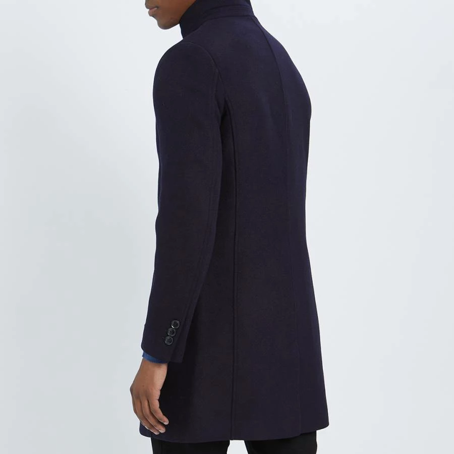 Gianni Feraud Navy Classic Wool Blend Coat 4 Gianni Feraud Navy Classic Wool Blend Coat - Image 2