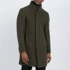 Gianni Feraud Khaki Classic Wool Blend Coat 1 Gianni Feraud Khaki Classic Wool Blend Coat -JacketsSale Sales 17522978 5