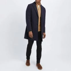 Gianni Feraud Navy Sirus Wool Blend Coat 8 Gianni Feraud Navy Sirus Wool Blend Coat -JacketsSale Sales 17522996 7