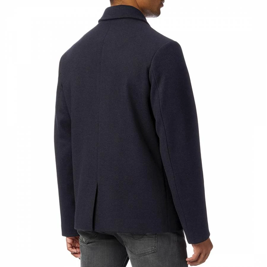 Gianni Feraud Navy Tony Wool Blend Overshirt 4 Gianni Feraud Navy Tony Wool Blend Overshirt - Image 2