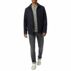 Gianni Feraud Navy Tony Wool Blend Overshirt 8 Gianni Feraud Navy Tony Wool Blend Overshirt -JacketsSale Sales 17523038 3