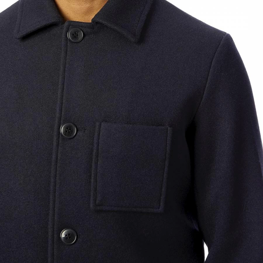 Gianni Feraud Navy Tony Wool Blend Overshirt 6 Gianni Feraud Navy Tony Wool Blend Overshirt - Image 4
