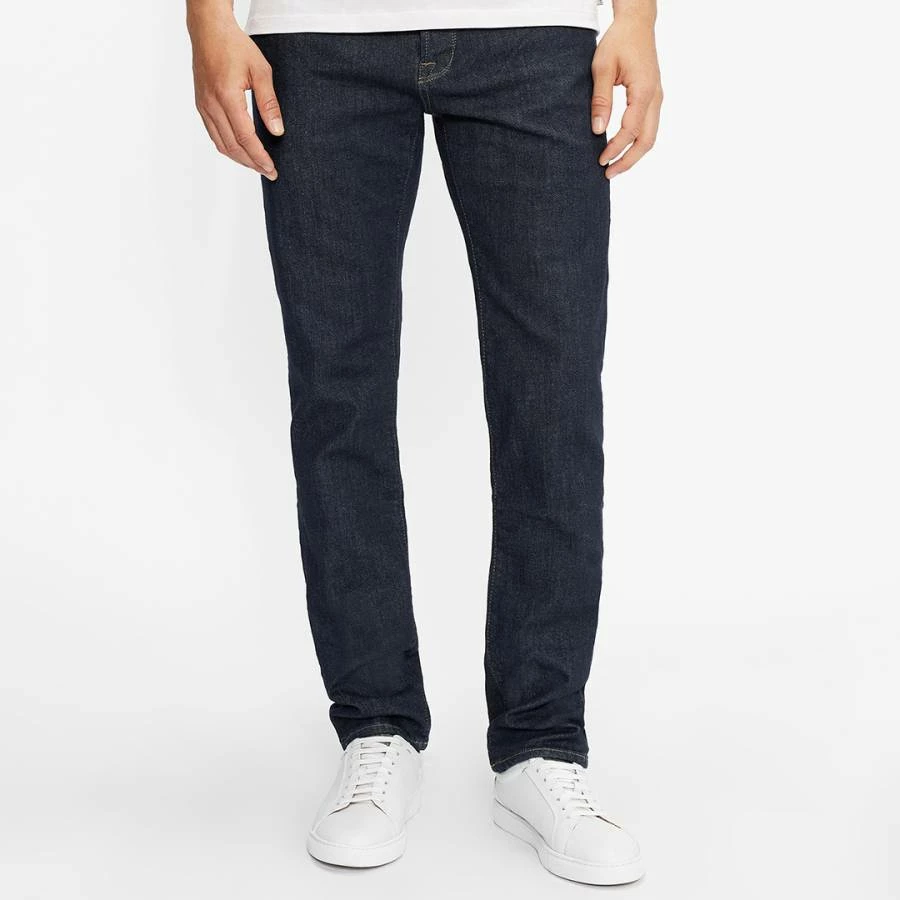 Ted Baker Navy Rinse Denim Straight Stretch Jeans 3 Ted Baker Navy Rinse Denim Straight Stretch Jeans