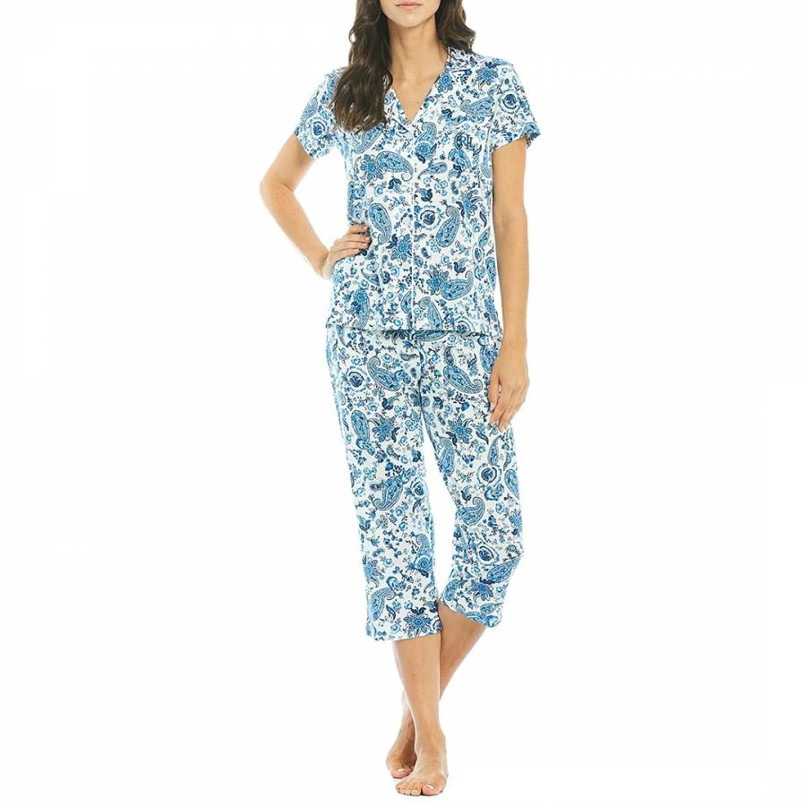 Lauren Ralph Lauren Paisley Cotton Blend Capri Pyjama Set 3 Lauren Ralph Lauren Paisley Cotton Blend Capri Pyjama Set