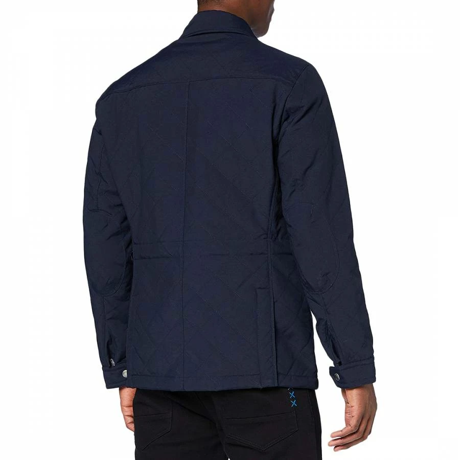 Hackett London Navy Fenton Quilted Water Resistance Jacket 4 Hackett London Navy Fenton Quilted Water Resistance Jacket - Image 2