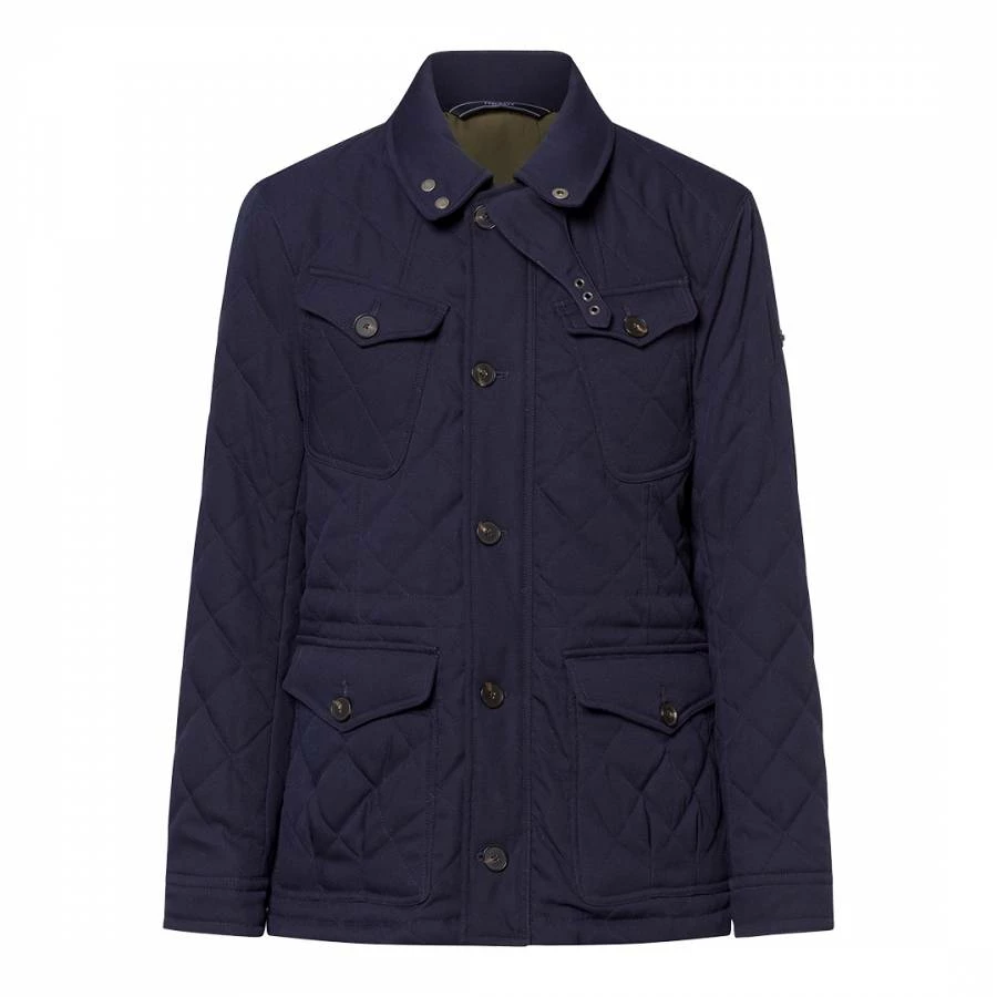 Hackett London Navy Fenton Quilted Water Resistance Jacket 5 Hackett London Navy Fenton Quilted Water Resistance Jacket - Image 3