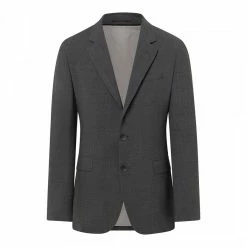 Hackett London Grey Travel Zip Out Tailored Wool Blend Blazer -JacketsSale Sales 17555987 4