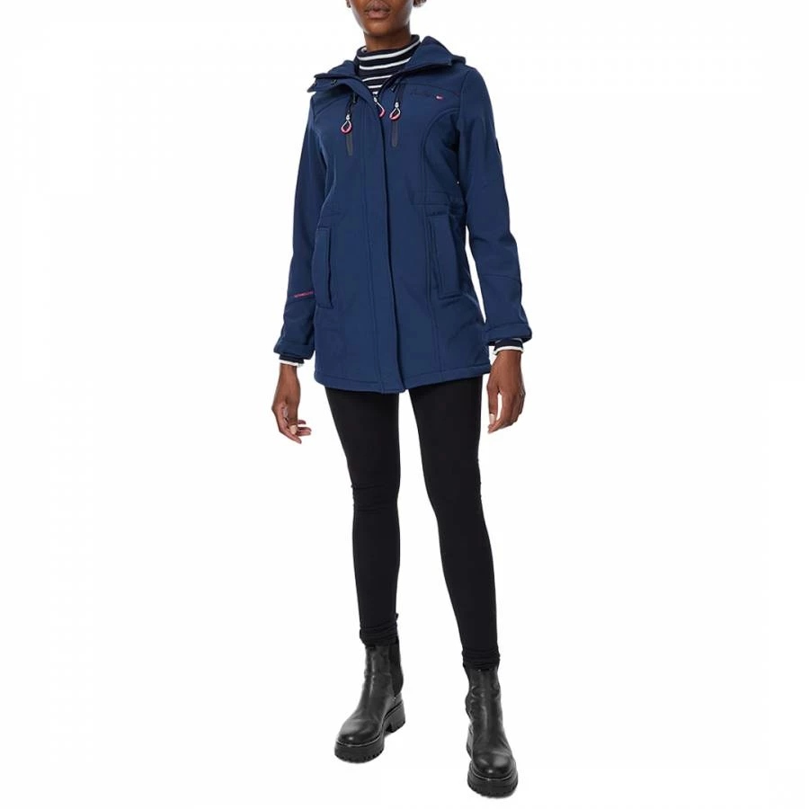 GEOGRAPHICAL NORWAY Navy Softshell Jacket 5 GEOGRAPHICAL NORWAY Navy Softshell Jacket - Image 3