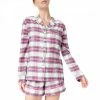 Laycuna London Pink Check Long Sleeve Short Set 1 Laycuna London Pink Check Long Sleeve Short Set -JacketsSale Sales 17604568 1