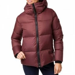Rossignol Burgundy Down Puffer Ski Jacket