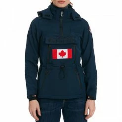 Canadian Peak Navy Softshell Half Zip Lightweight Jacket