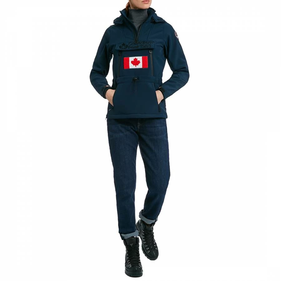 Canadian Peak Navy Softshell Half Zip Lightweight Jacket 5 Canadian Peak Navy Softshell Half Zip Lightweight Jacket - Image 3