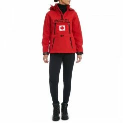 Canadian Peak Red Softshell Half Zip Lightweight Jacket -JacketsSale Sales 17628232 8