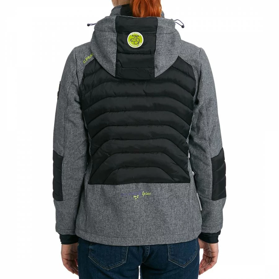 Canadian Peak Grey Softshell Hooded Lightweight Jacket 4 Canadian Peak Grey Softshell Hooded Lightweight Jacket - Image 2