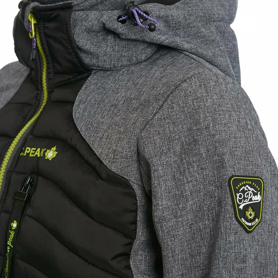 Canadian Peak Grey Softshell Hooded Lightweight Jacket 6 Canadian Peak Grey Softshell Hooded Lightweight Jacket - Image 4